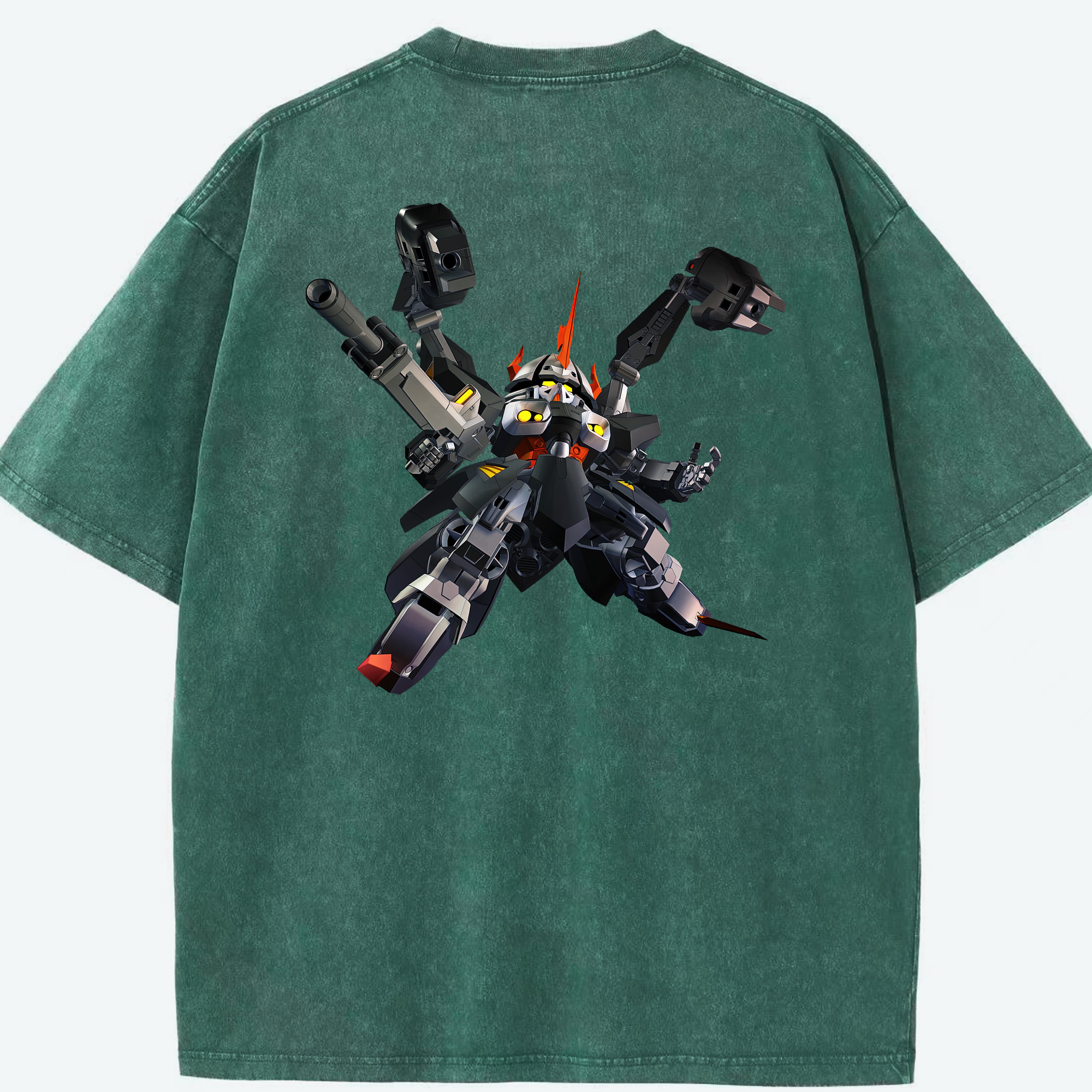 （画像用） 機動戦士ガンダム Mobile Suit Gundam 綿100% ヴィンテージ風 半袖Tシャツ（背面プリント）